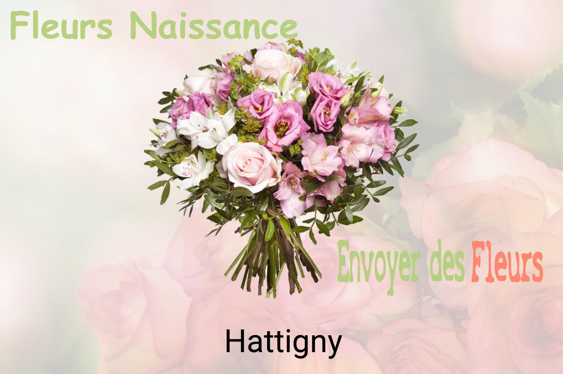 Bouquet de fleurs de naissance livré à Hattigny