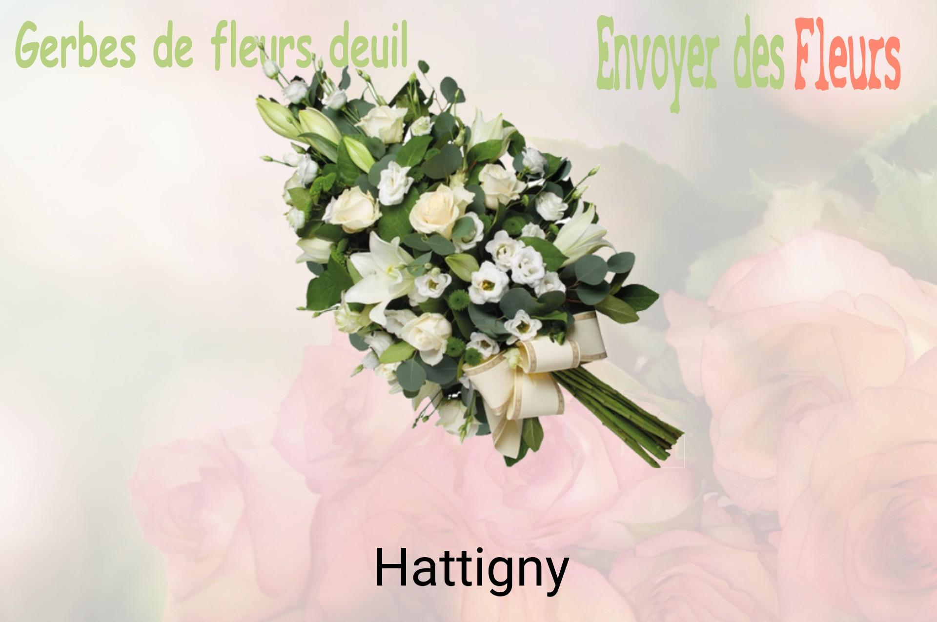 Gerbe de fleurs de deuil livrée à Hattigny
